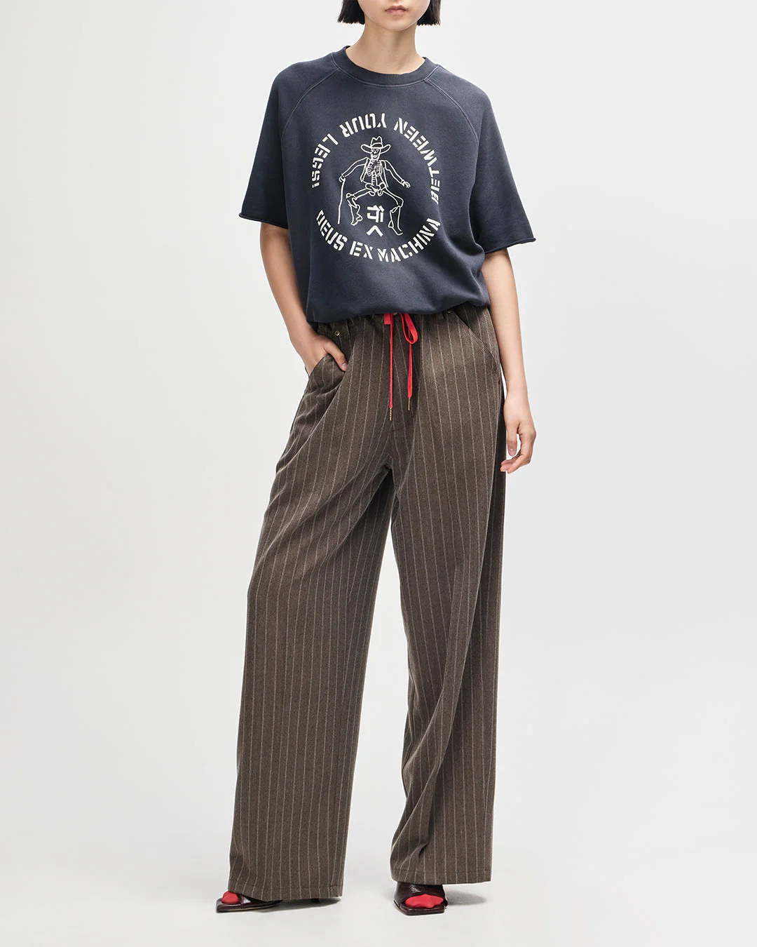 Hear & Now Stripe Pant - Gravel Grey - Image 8