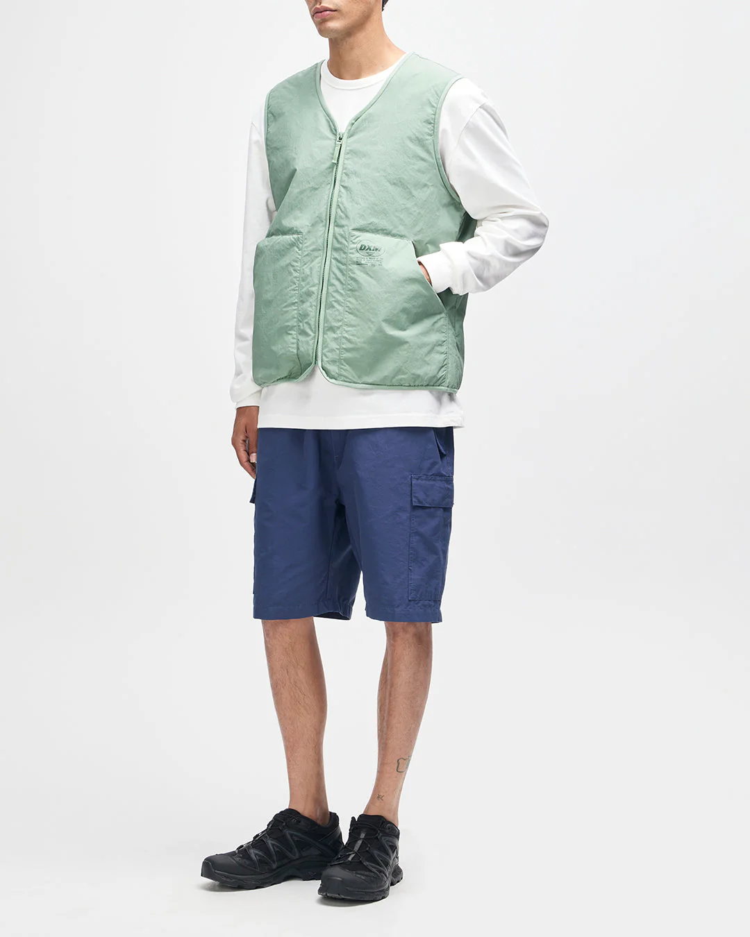 Hiro Padded Vest - Loden Frost Green - Image 6