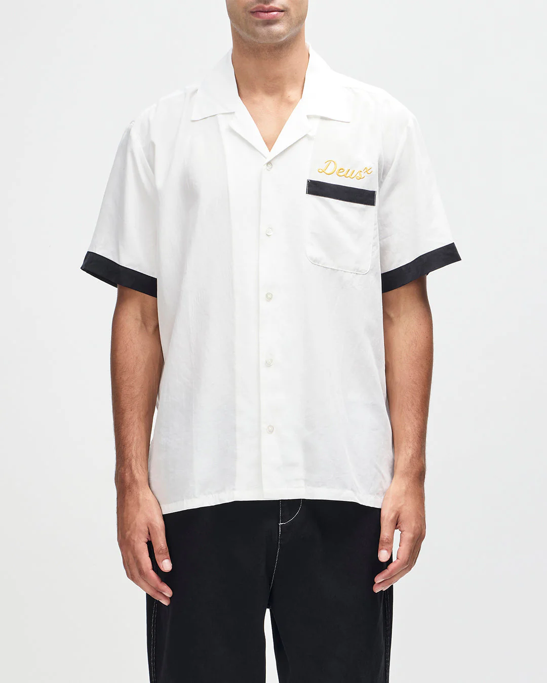 Hisssterical Bowling Shirt - Vintage White