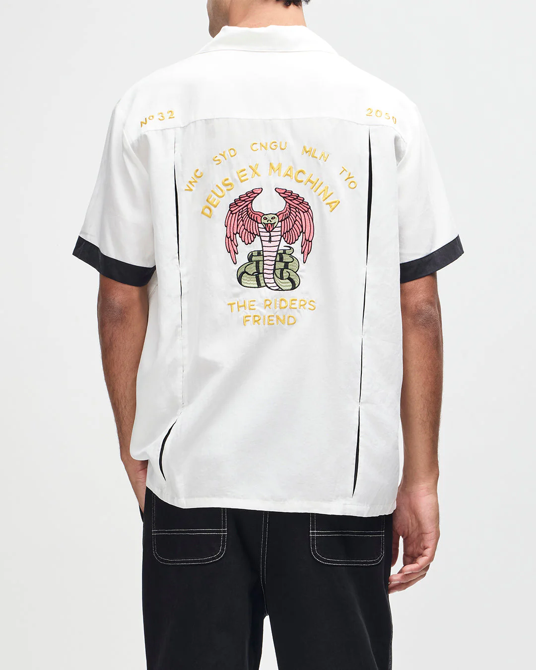 Hisssterical Bowling Shirt - Vintage White - Image 2