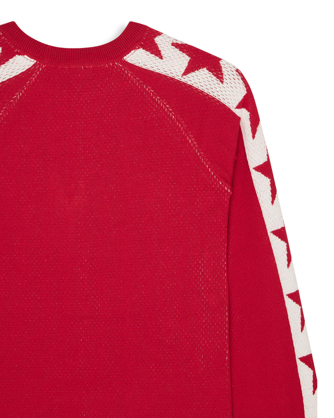 Icon Mesh Knit Top - Poinsettia Red - Image 10