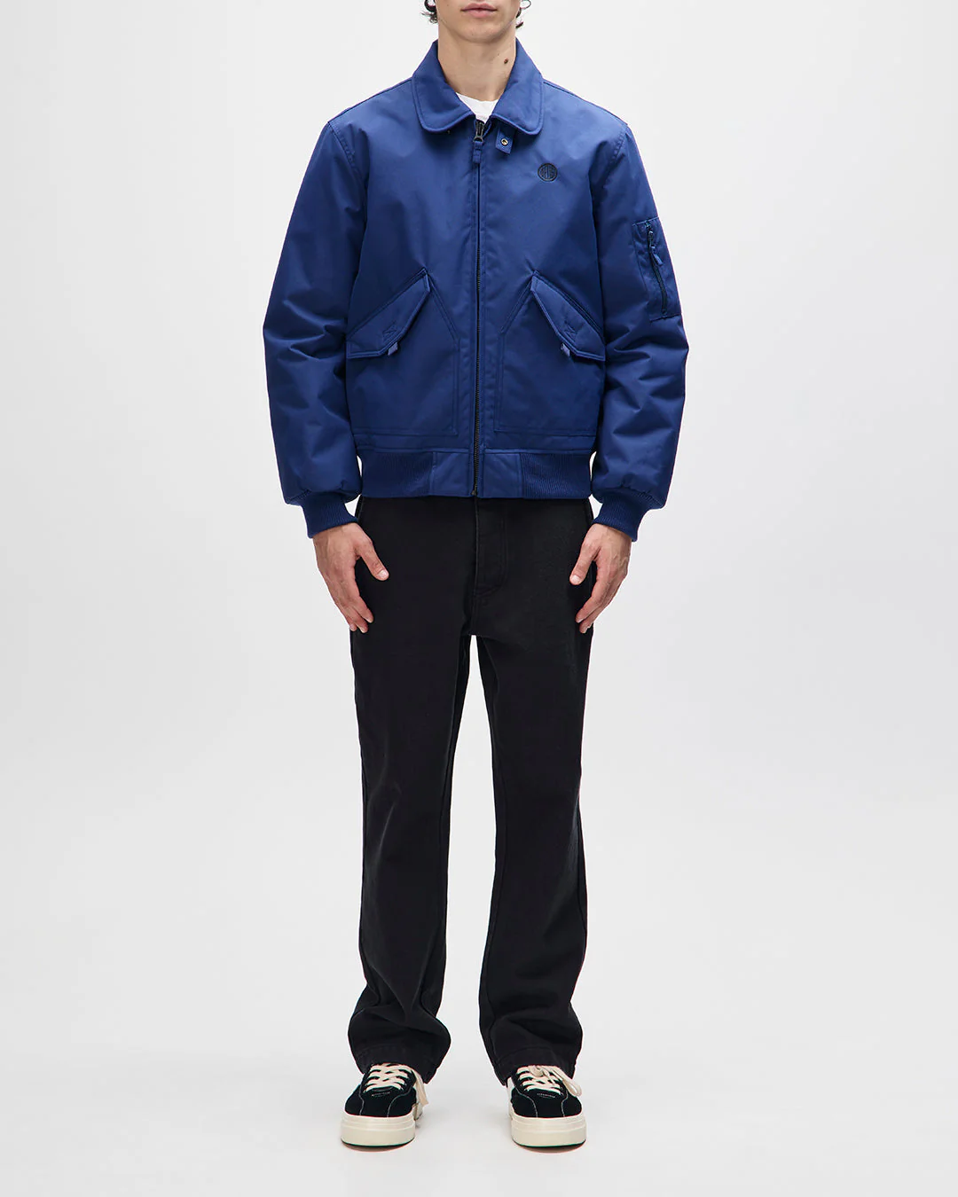 In Benzin Flight Jacket - Estate Blue - Image 5