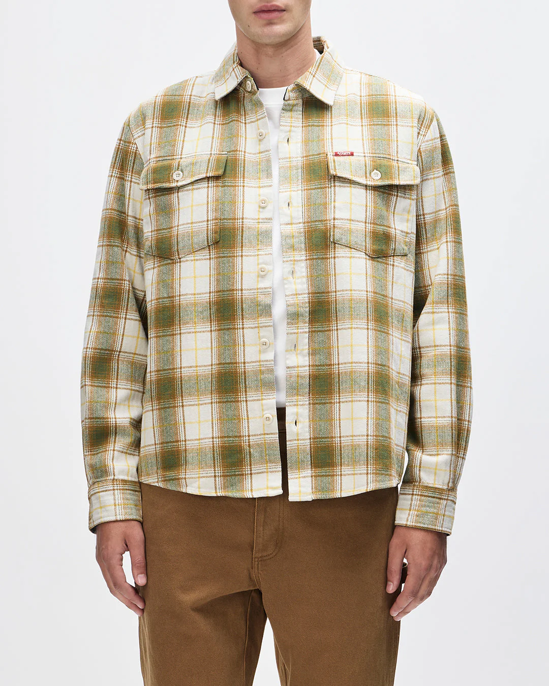 Jermaine Check Shirt - Dirty White Check