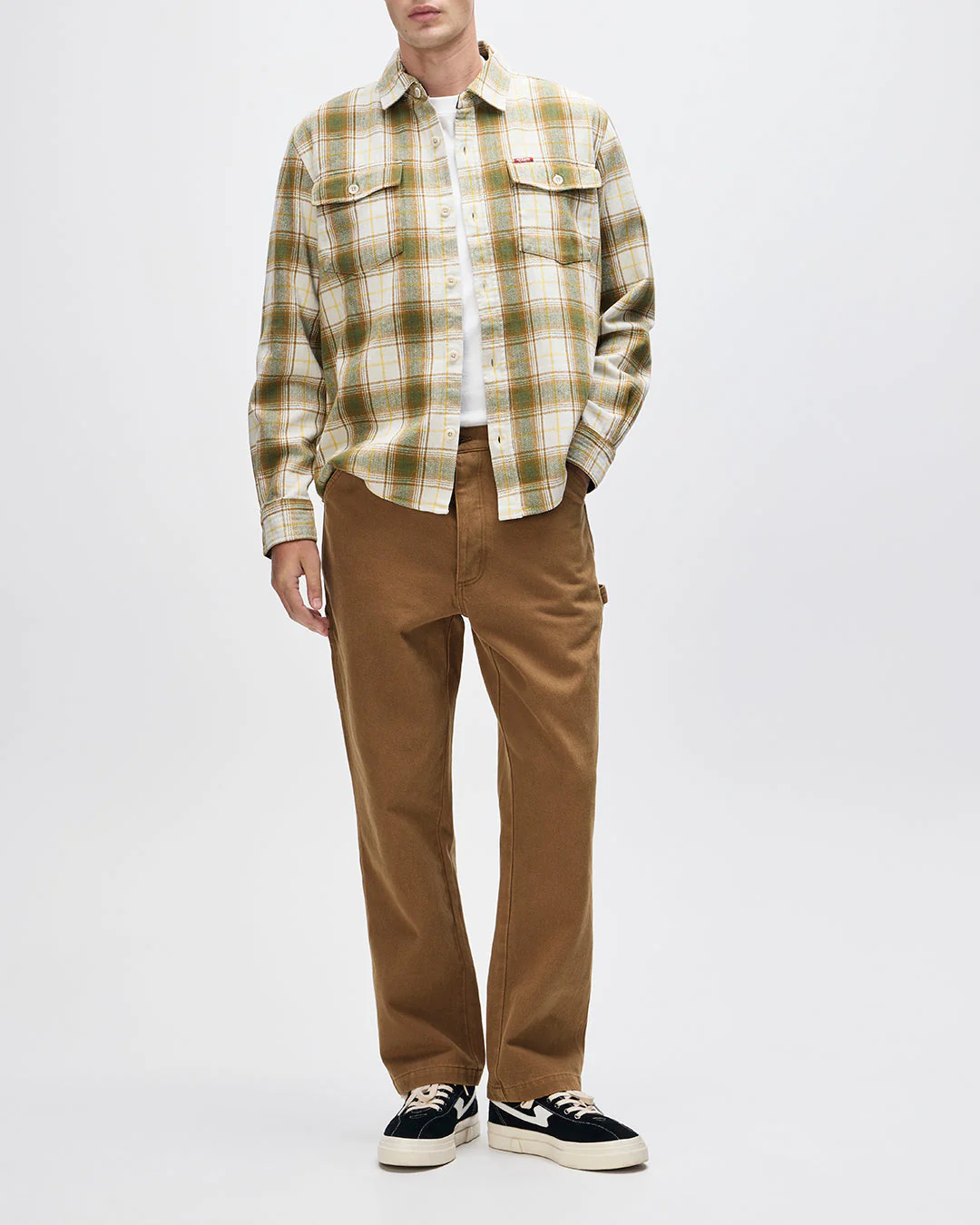 Jermaine Check Shirt - Dirty White Check - Image 5