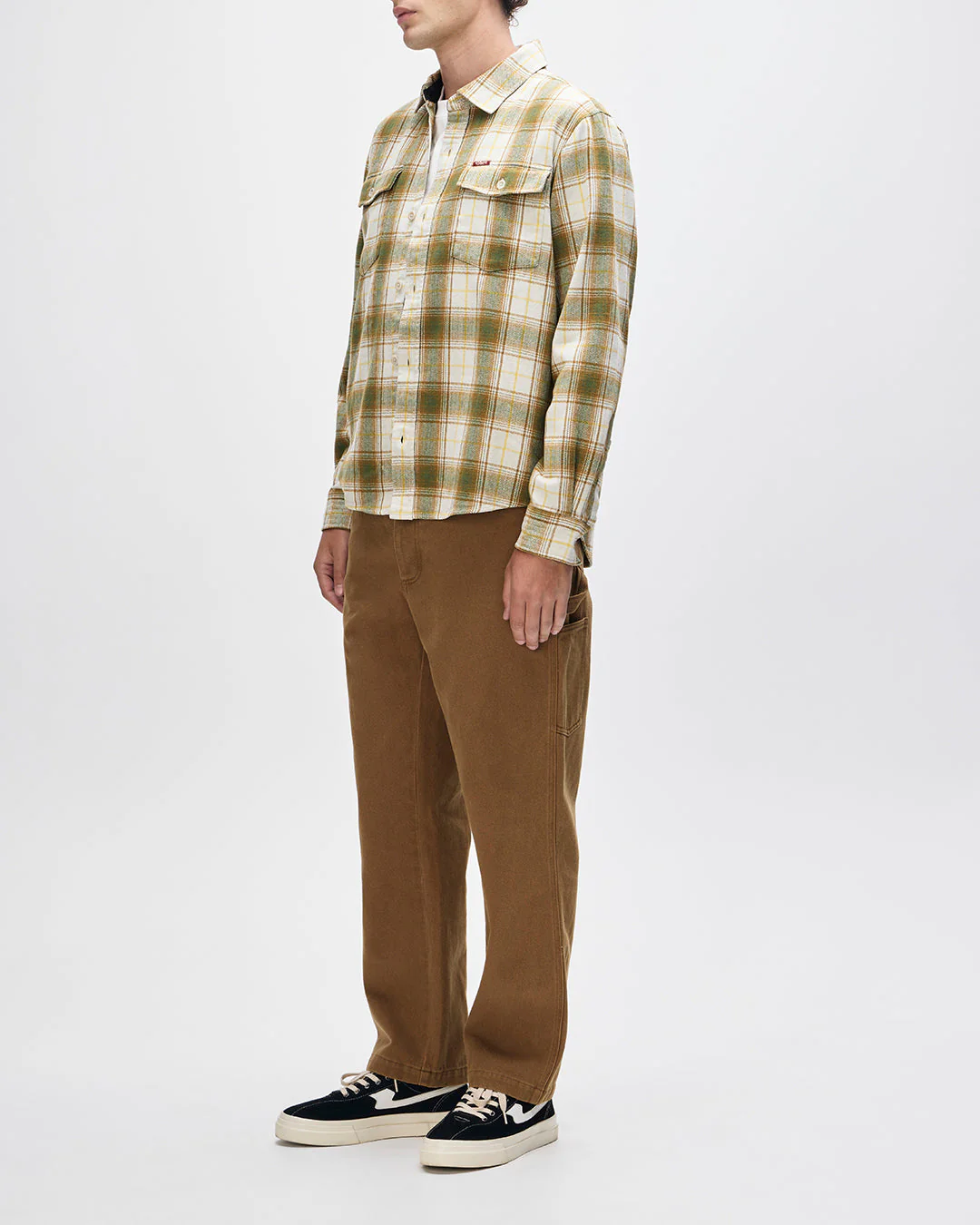 Jermaine Check Shirt - Dirty White Check - Image 6