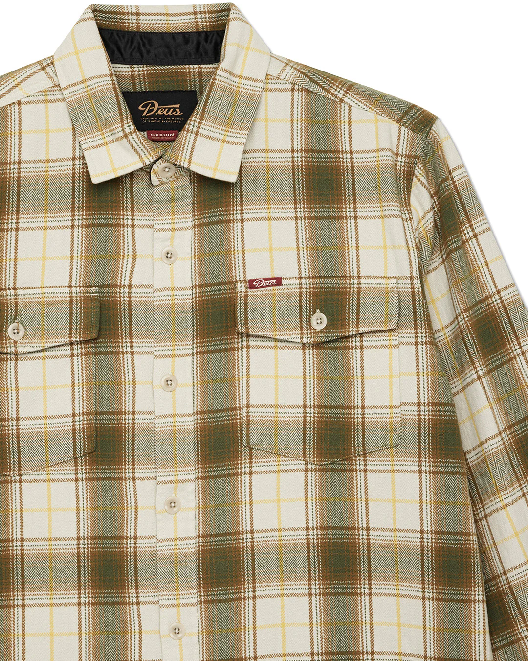 Jermaine Check Shirt - Dirty White Check - Image 8
