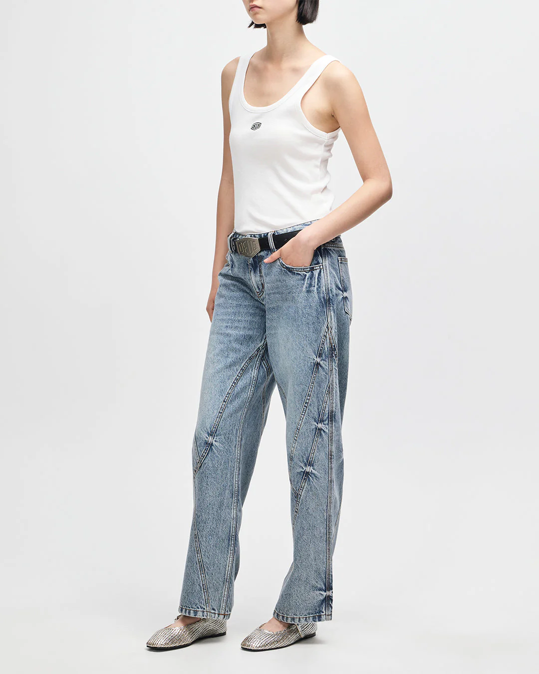 June Shield Tank - Vintage White - Image 9