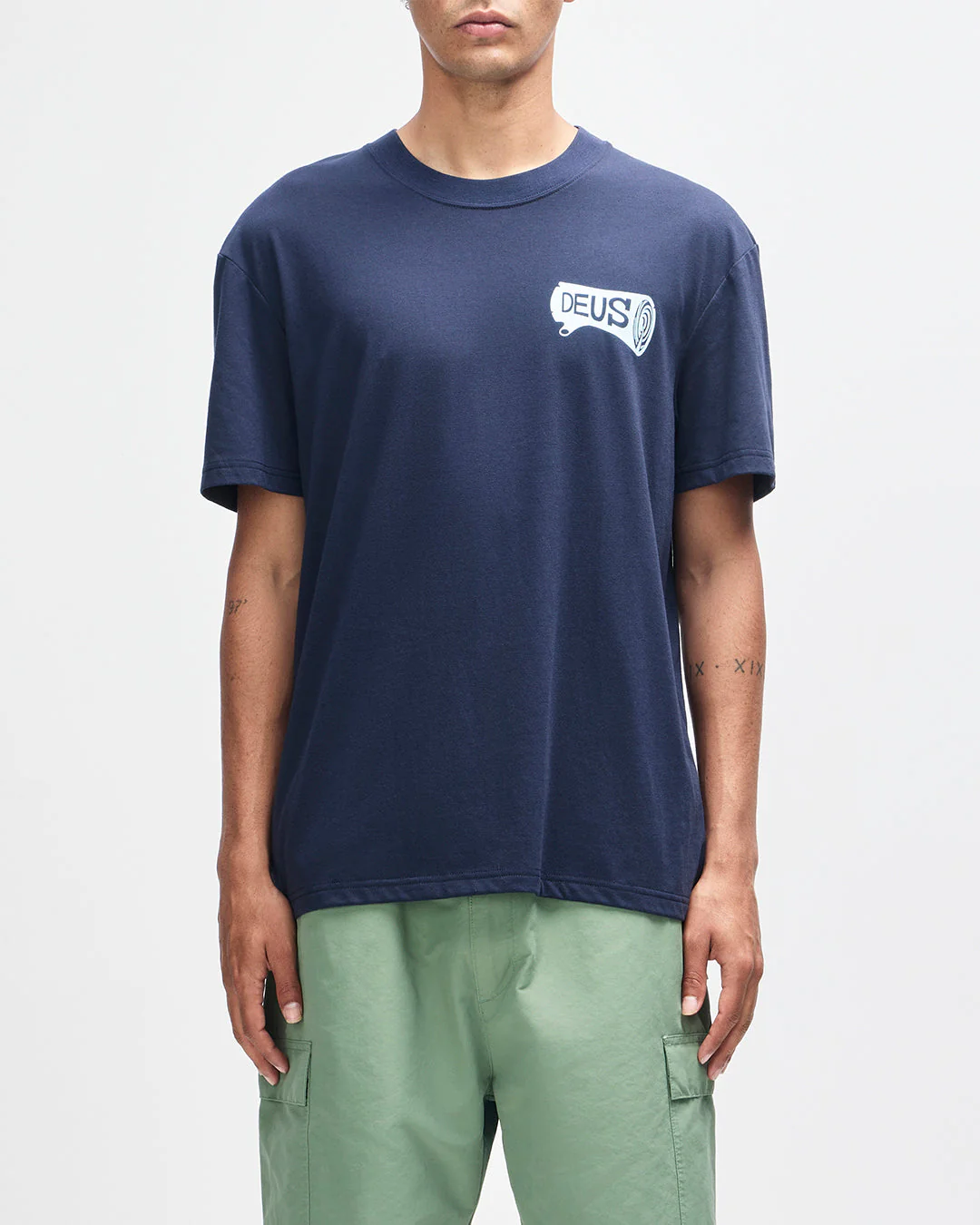 Log Tee - Mechanic Blue