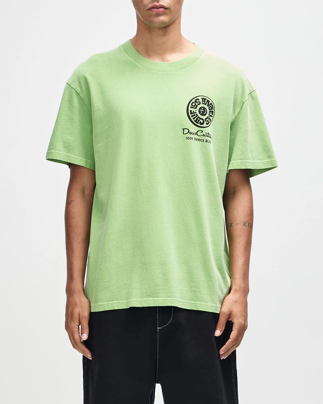 Los Angeles Address Tee - Parrot Green