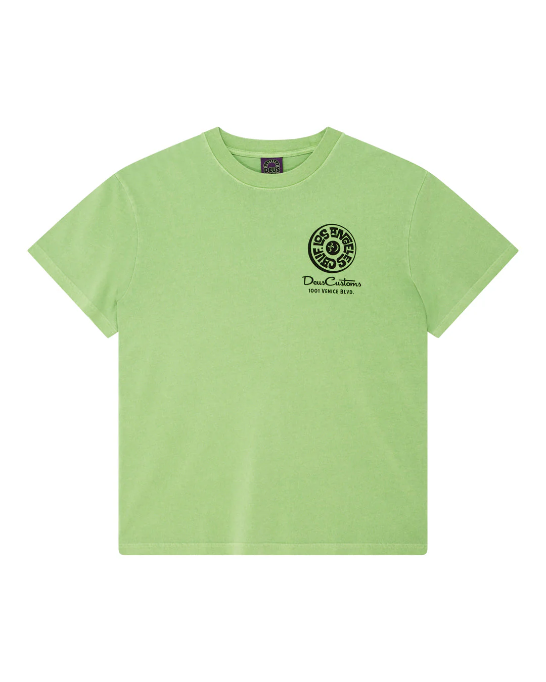 Los Angeles Address Tee - Parrot Green - Image 3