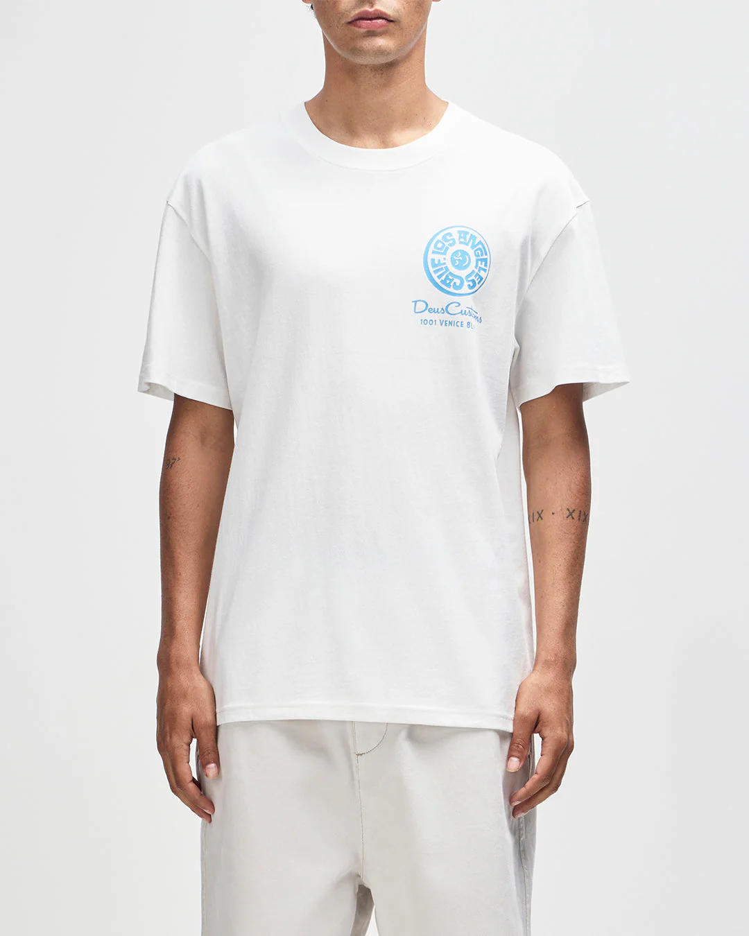 Los Angeles Address Tee - Vintage White