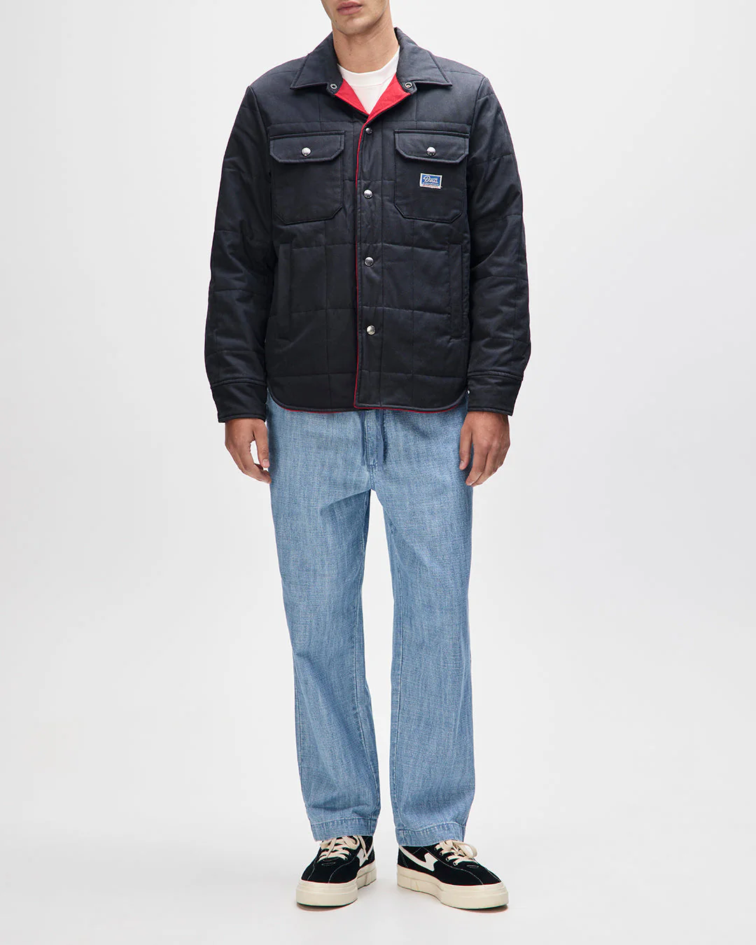 Maxwell Waxed Overshirt - Black - Image 5