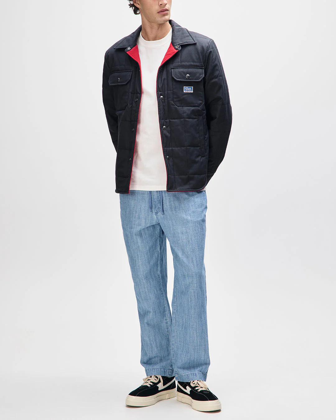 Maxwell Waxed Overshirt - Black - Image 6