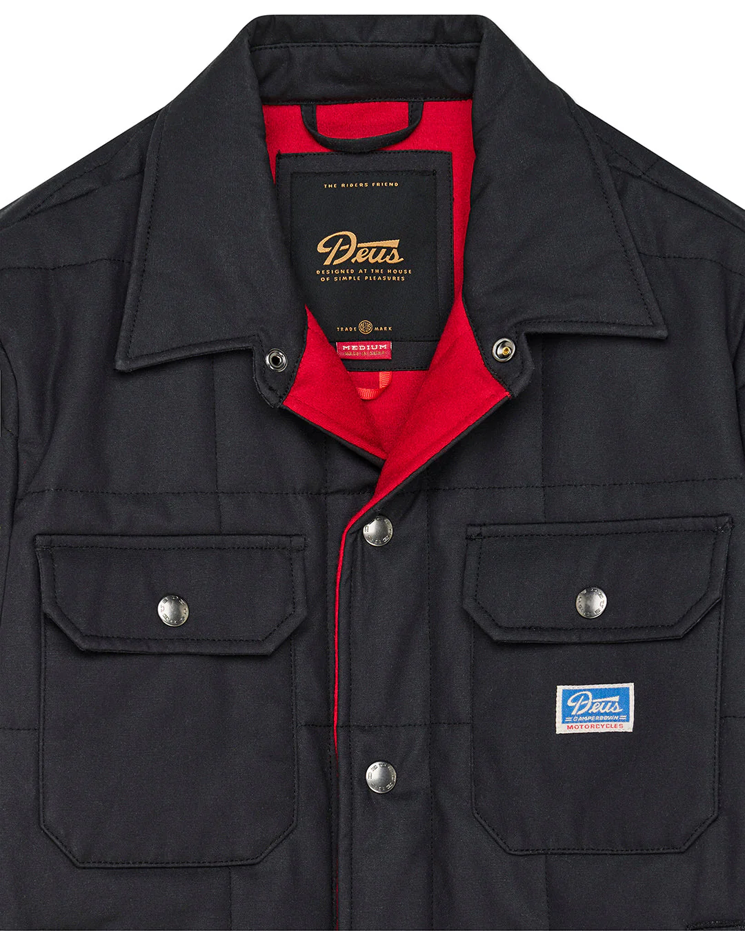 Maxwell Waxed Overshirt - Black - Image 8