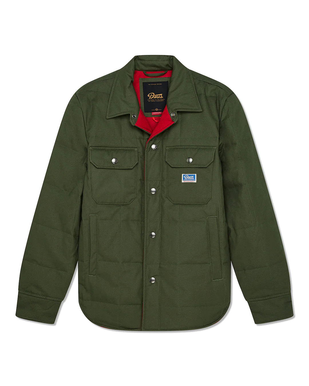 Maxwell Waxed Overshirt - Cypress Green - Image 3