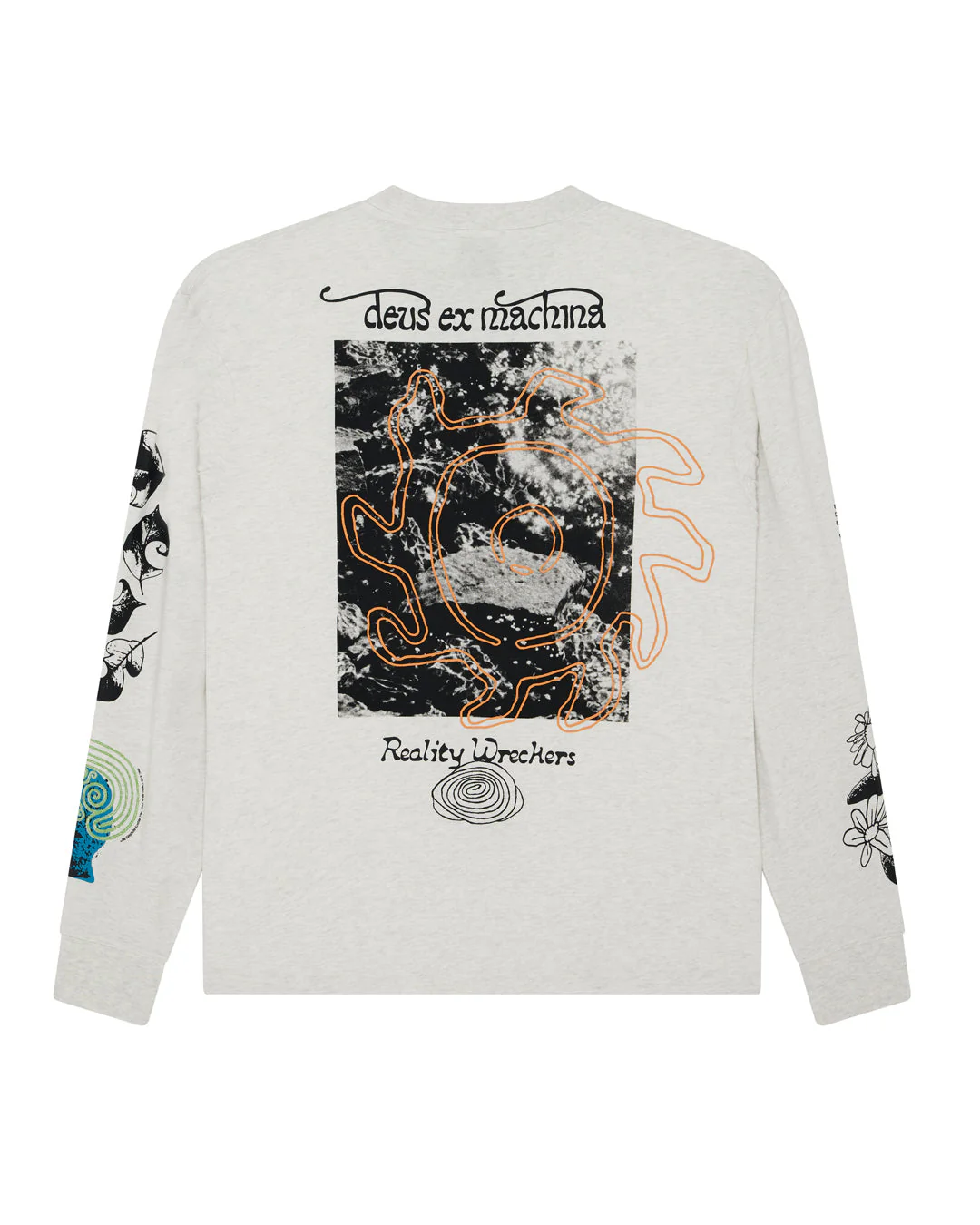 Migration Ls Tee - Light Grey Marle - Image 2