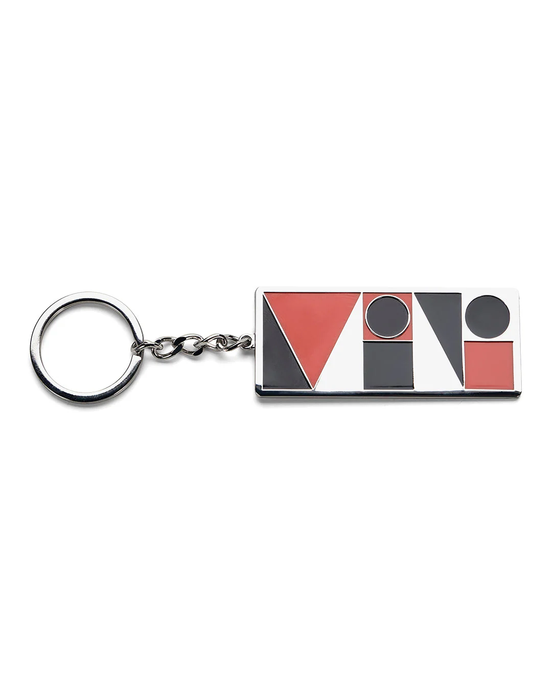 Mini Mosaic Keyring - Silver