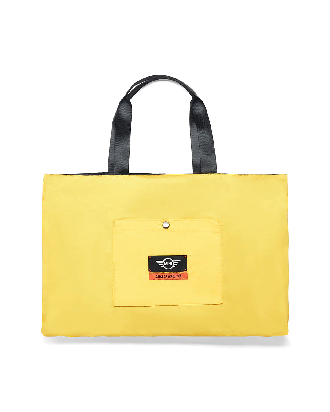 Mini Reversible Tote Bag - Black-Spectra Yellow - Image 4