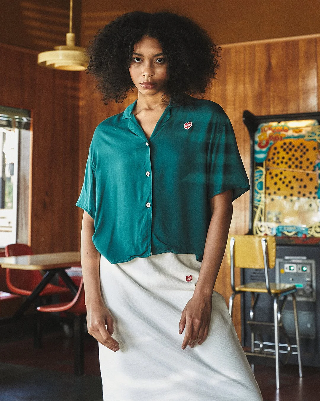 Monique Jersey Skirt - Vintage White - Image 5