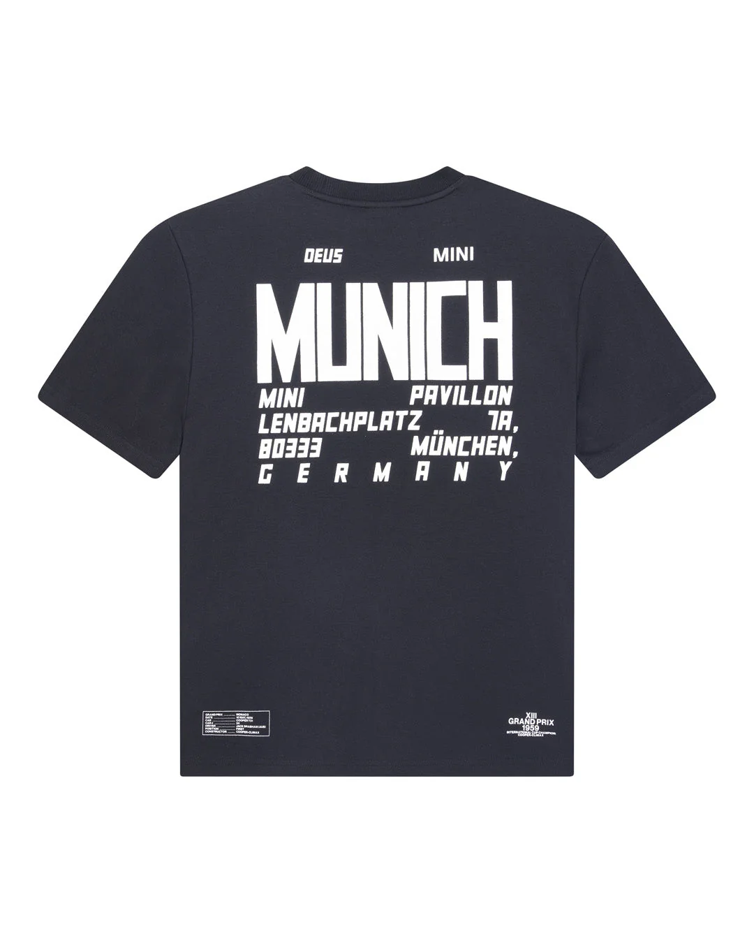 Munich Address Tee - Black - Image 4