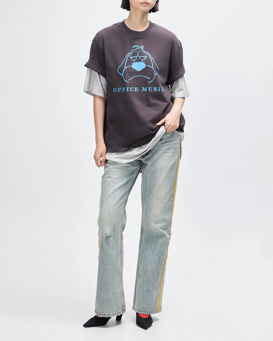 Office Musique Tee - Anthracite - Image 8