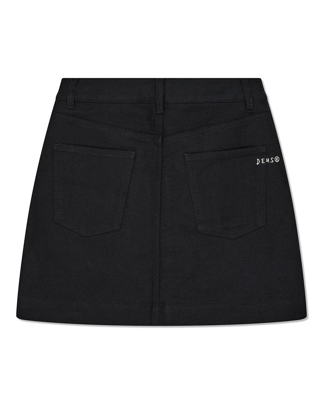 Outlaw Zip Mini Skirt - Black Rinse Wash - Image 4