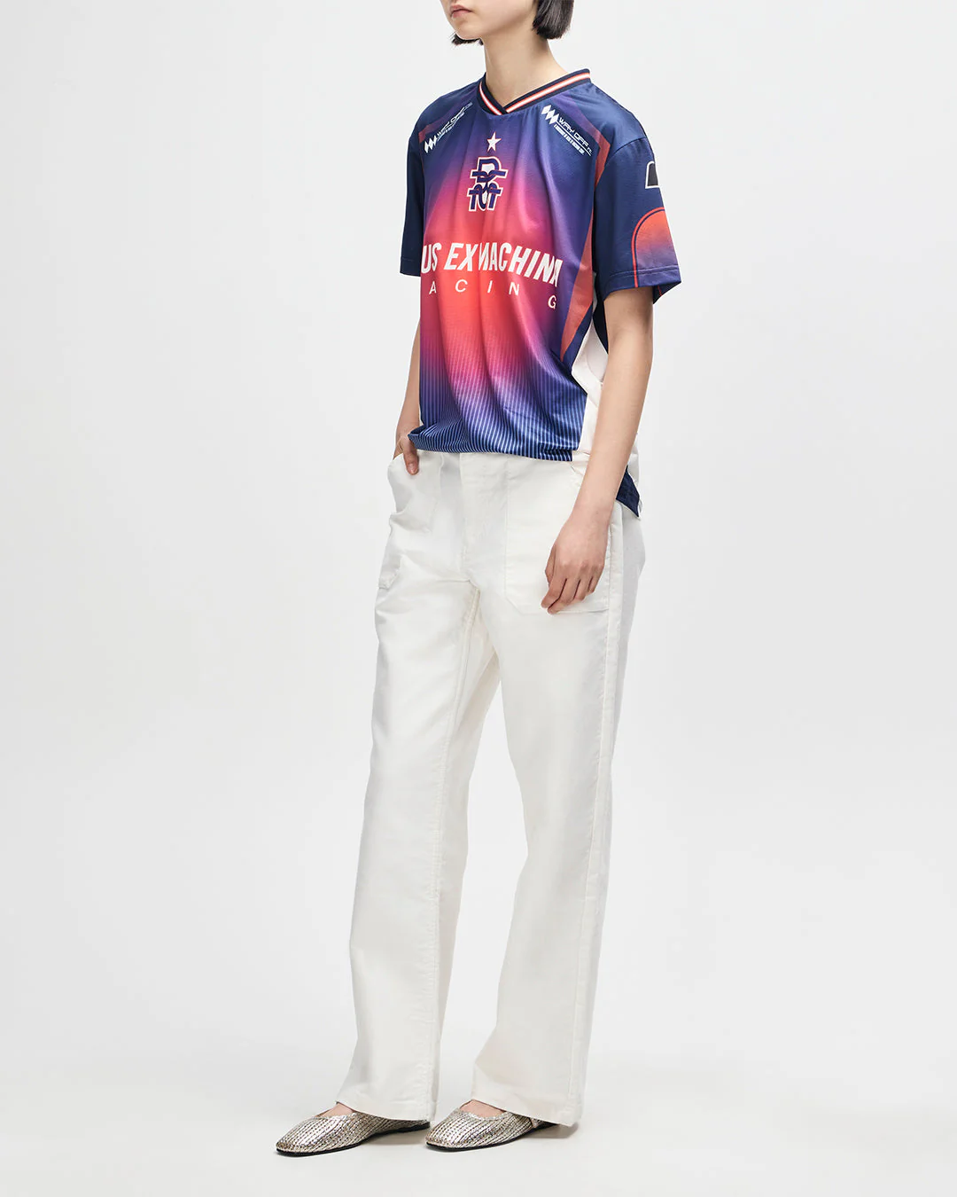 Peak Moto Tee - Oceana Flame - Image 9