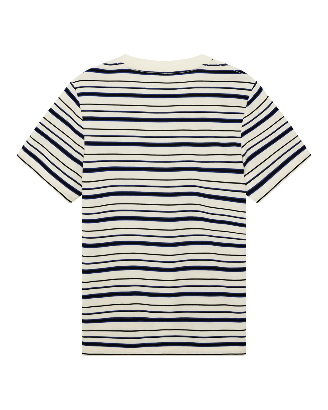 Pierre Stripe Tee - Cream-Blue - Image 4