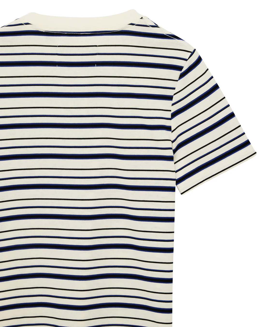 Pierre Stripe Tee - Cream-Blue - Image 8