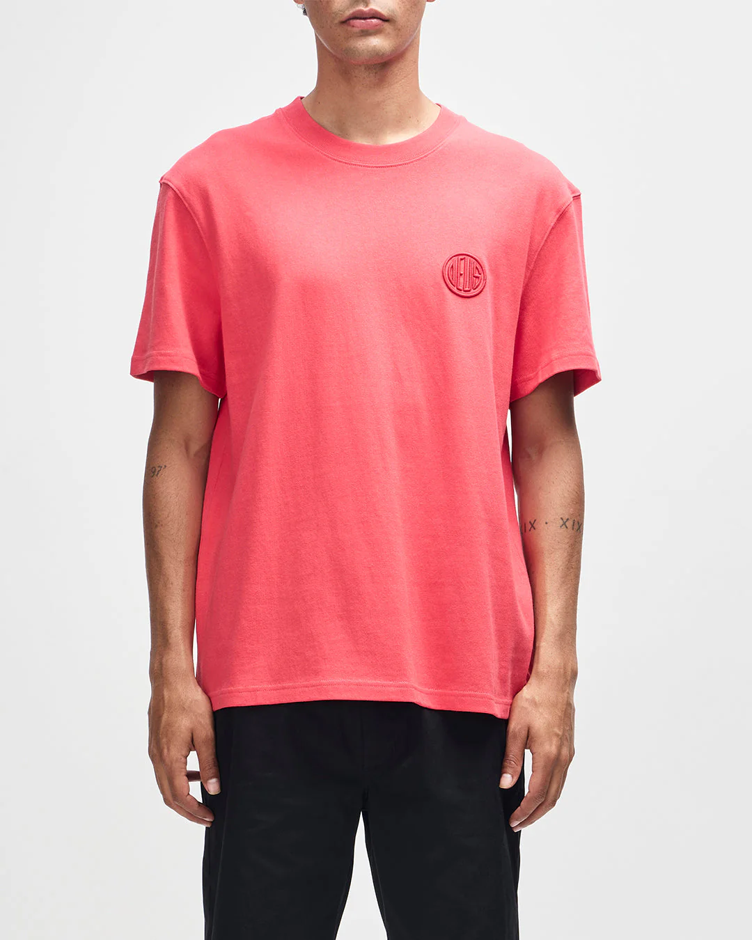 Pill Logo Tee - Melon Red