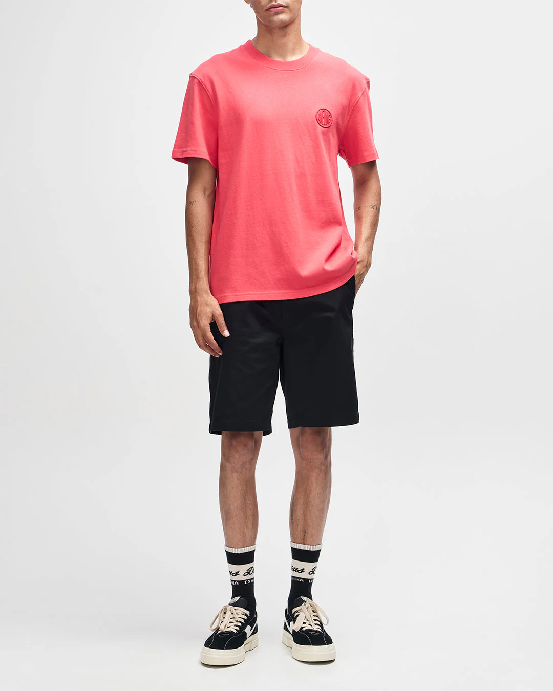 Pill Logo Tee - Melon Red - Image 5