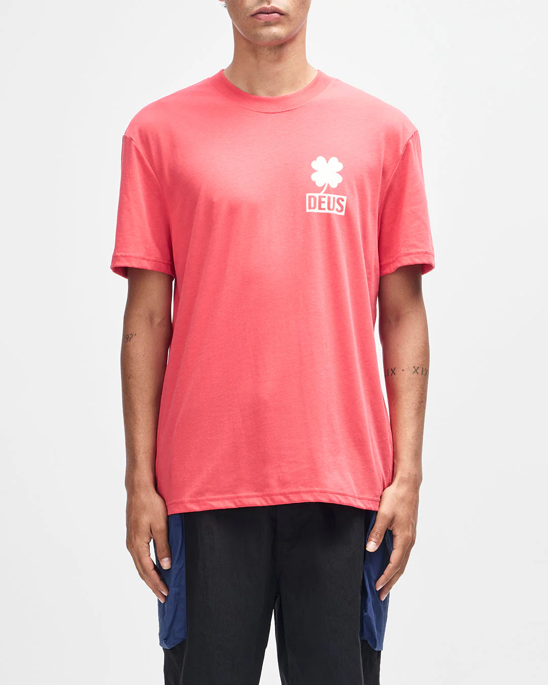 Quad Tee - Melon Red