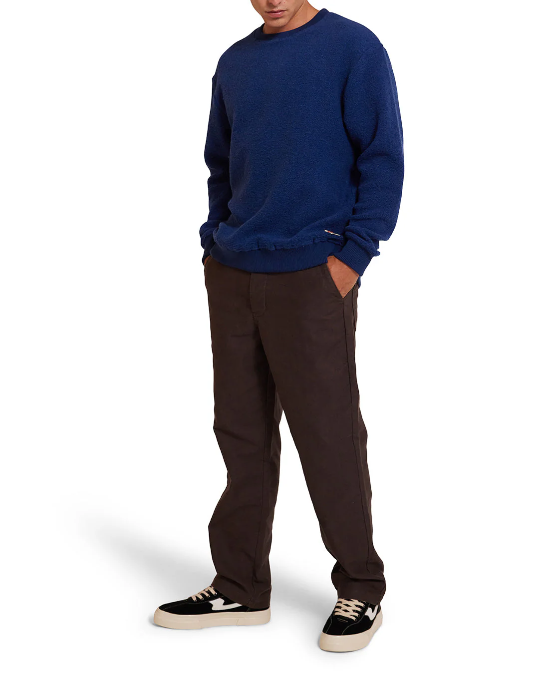 Reo Textured Fleece - Blue - Image 4