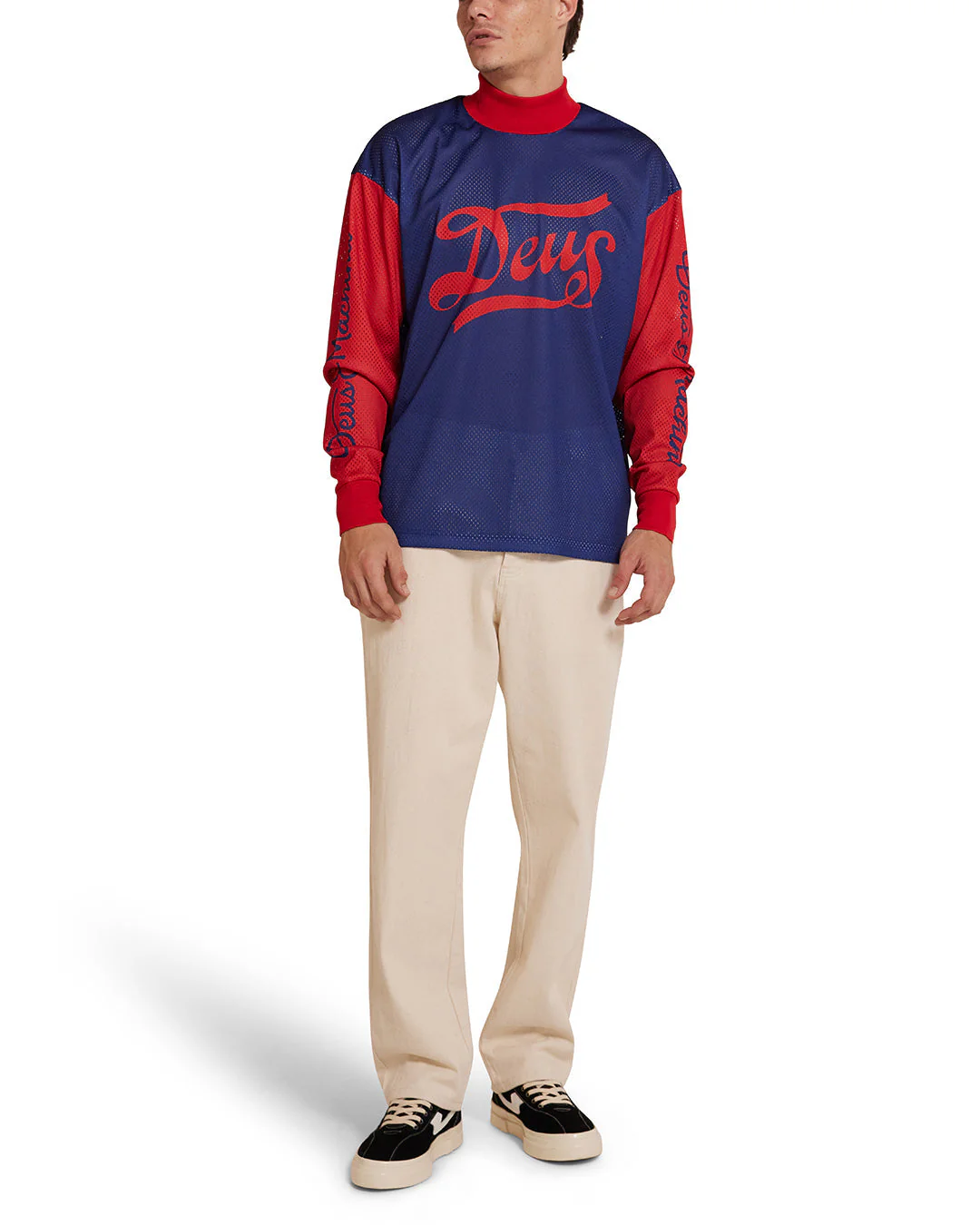 Replay Moto Jersey - Estate Blue - Image 3