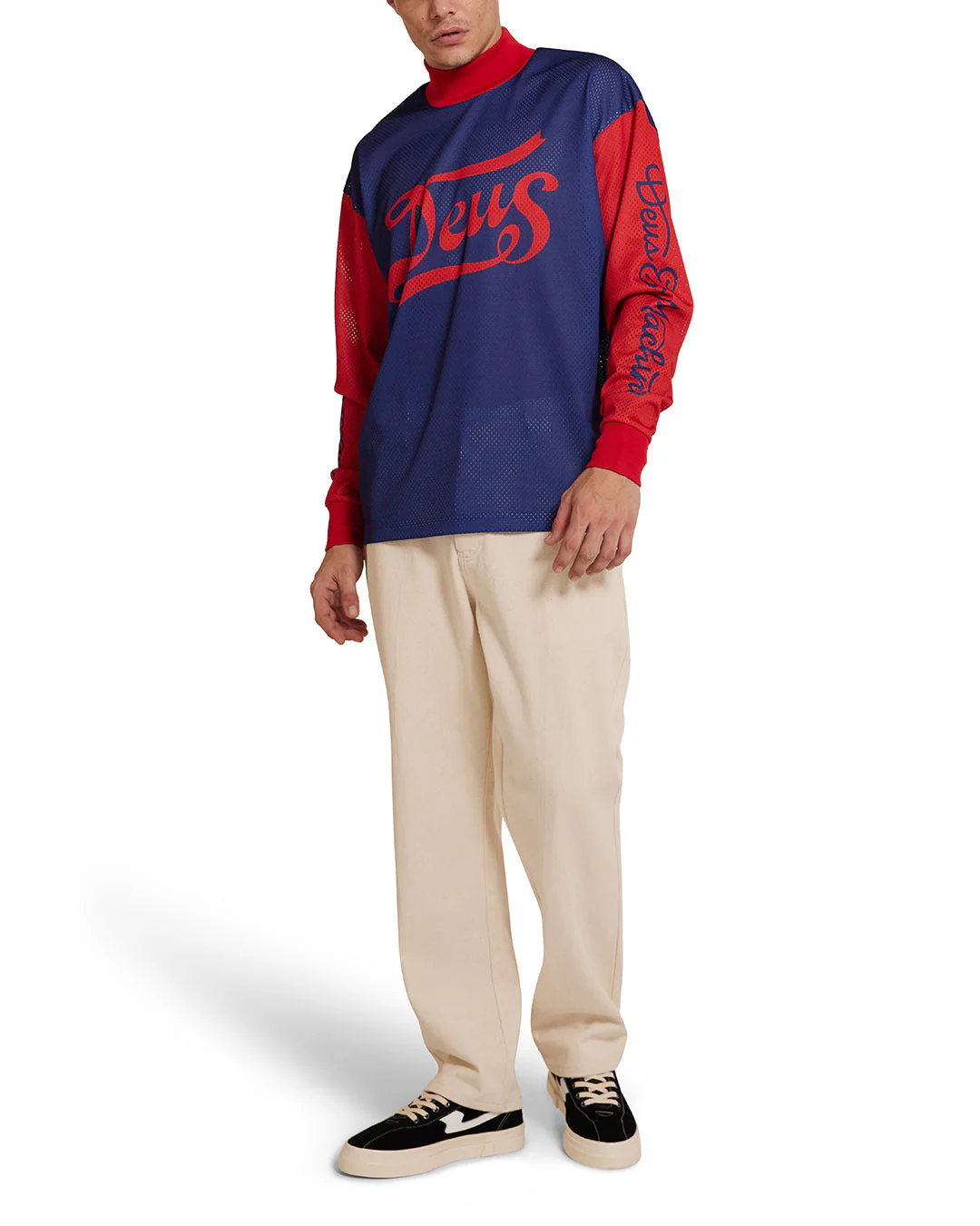 Replay Moto Jersey - Estate Blue - Image 4