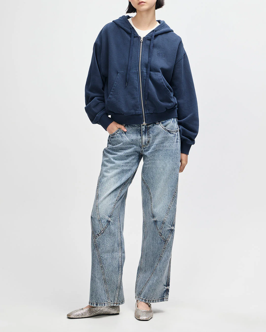 Riviera Hoodie - Indigo Snow - Image 9