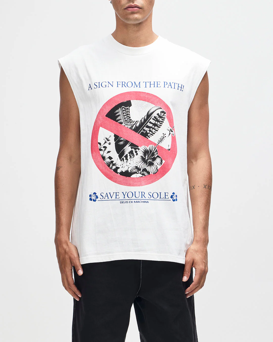 Save Your Sole Muscle - Vintage White