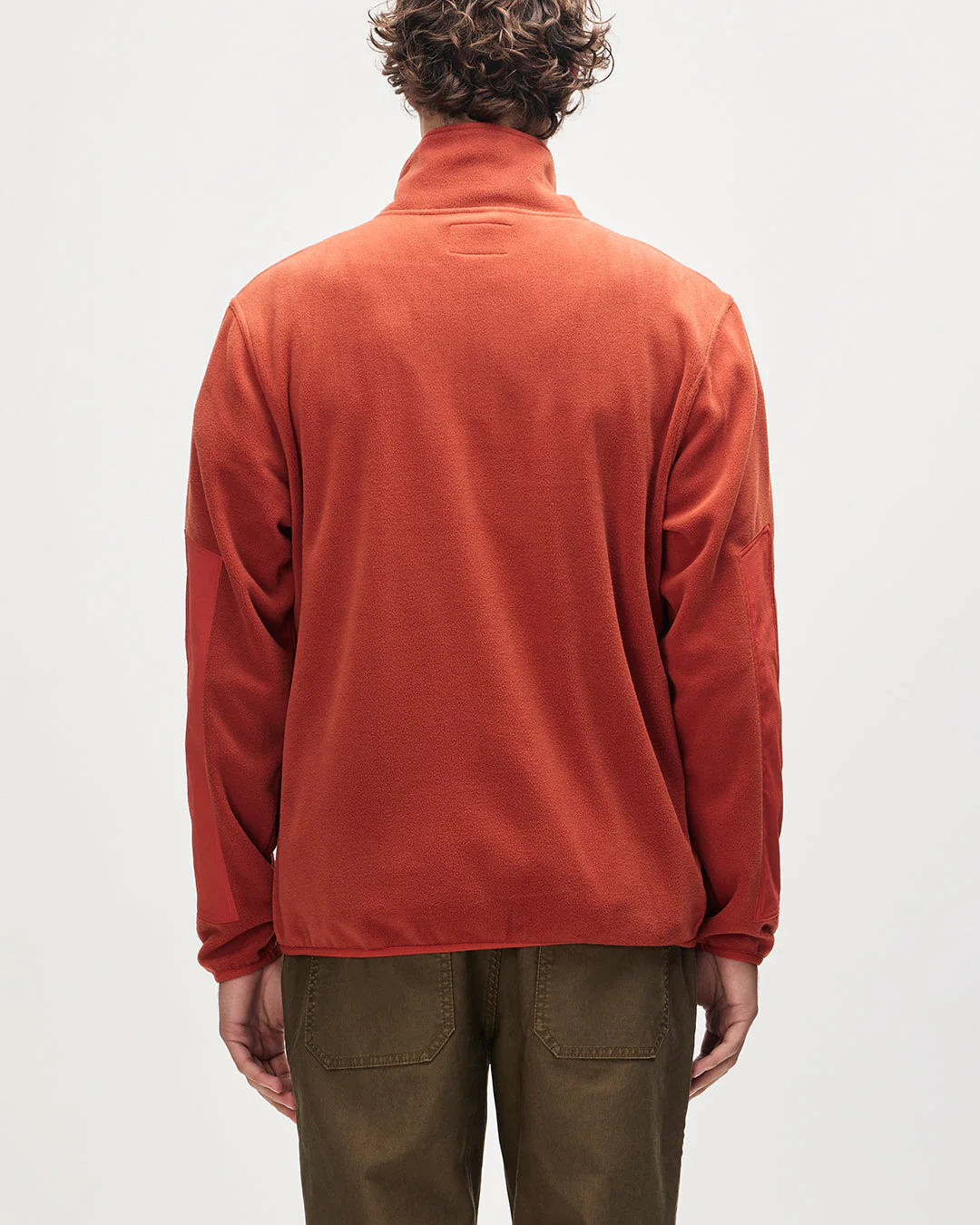Section Zip Neck Fleece - Terracotta - Image 2