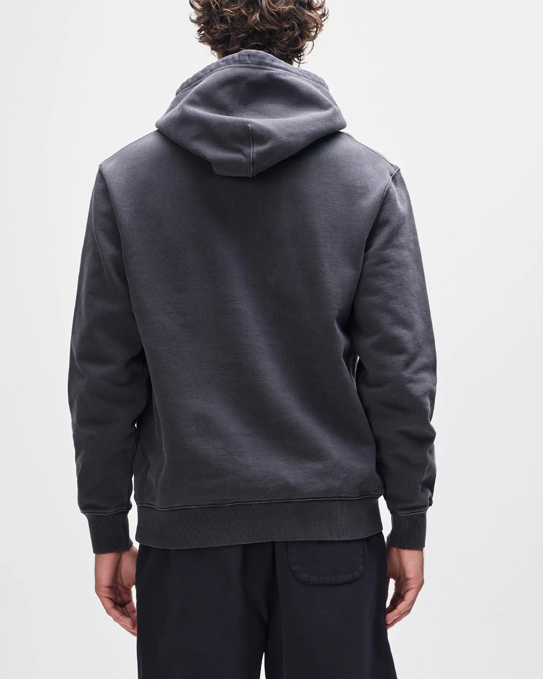 Shield Garment Dyed Hoodie - Black - Image 2