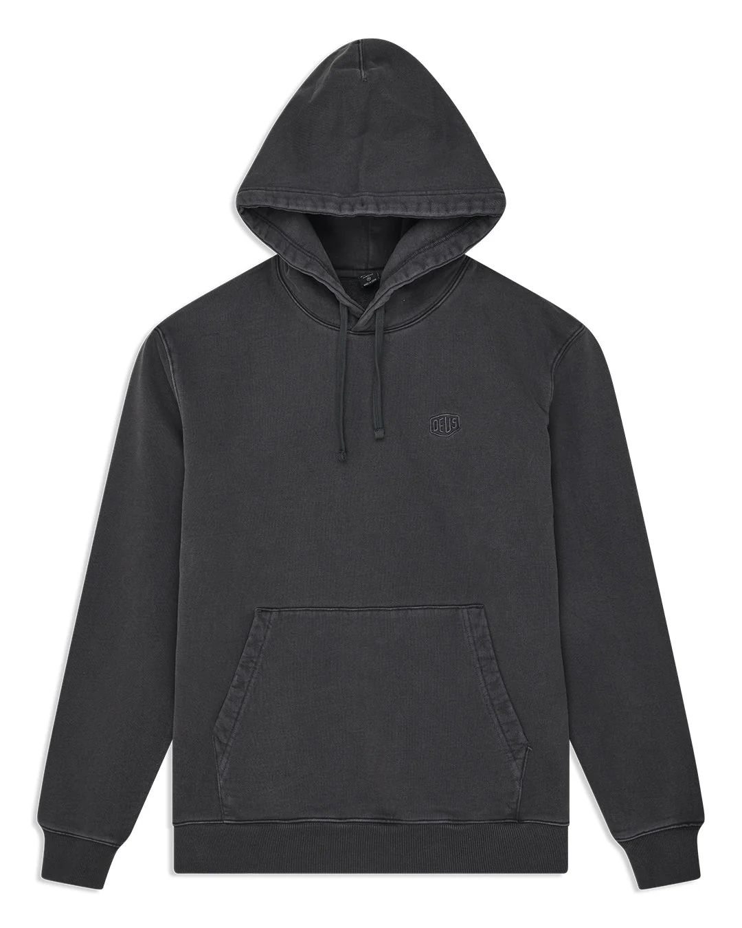 Shield Garment Dyed Hoodie - Black - Image 3