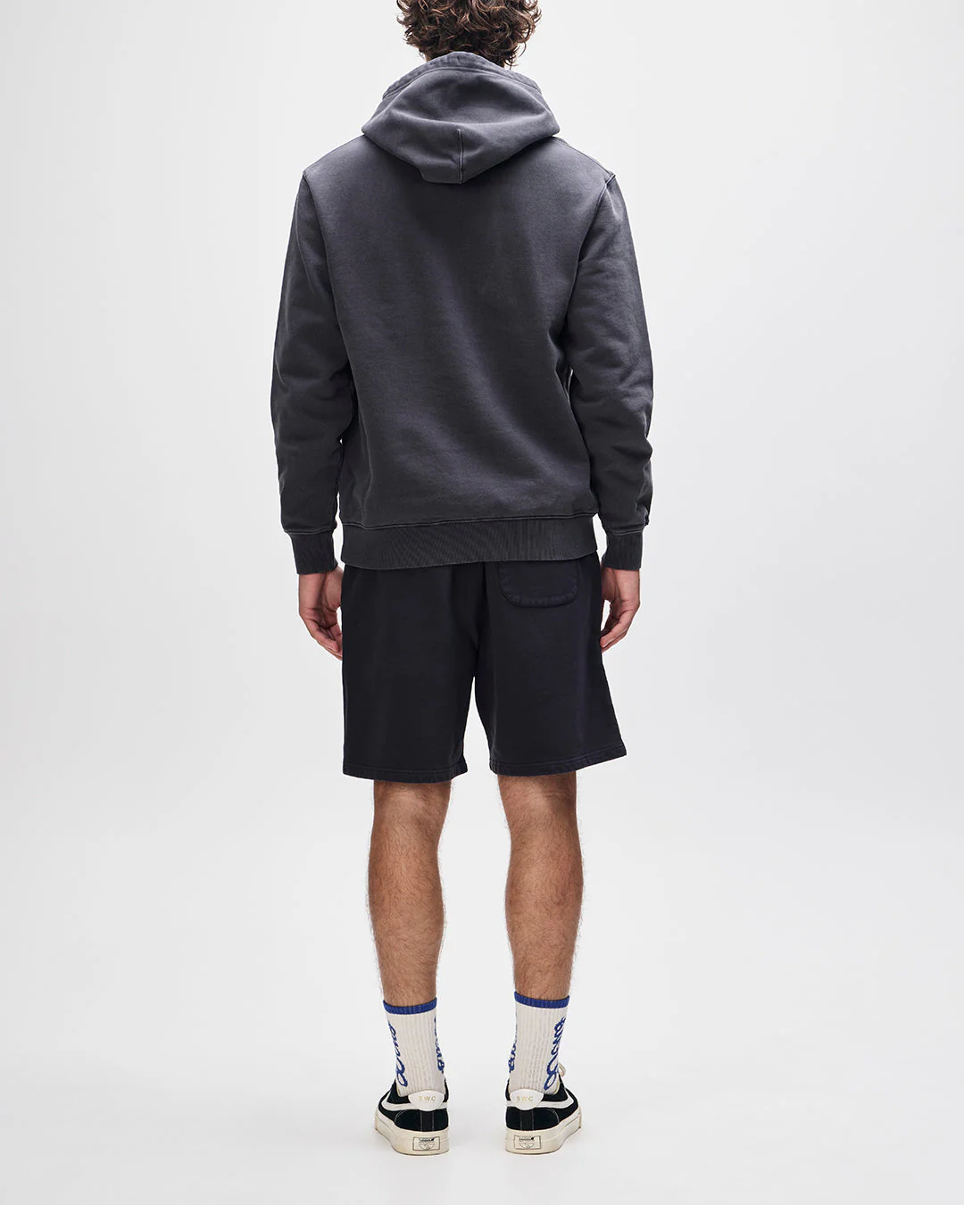 Shield Garment Dyed Hoodie - Black - Image 6