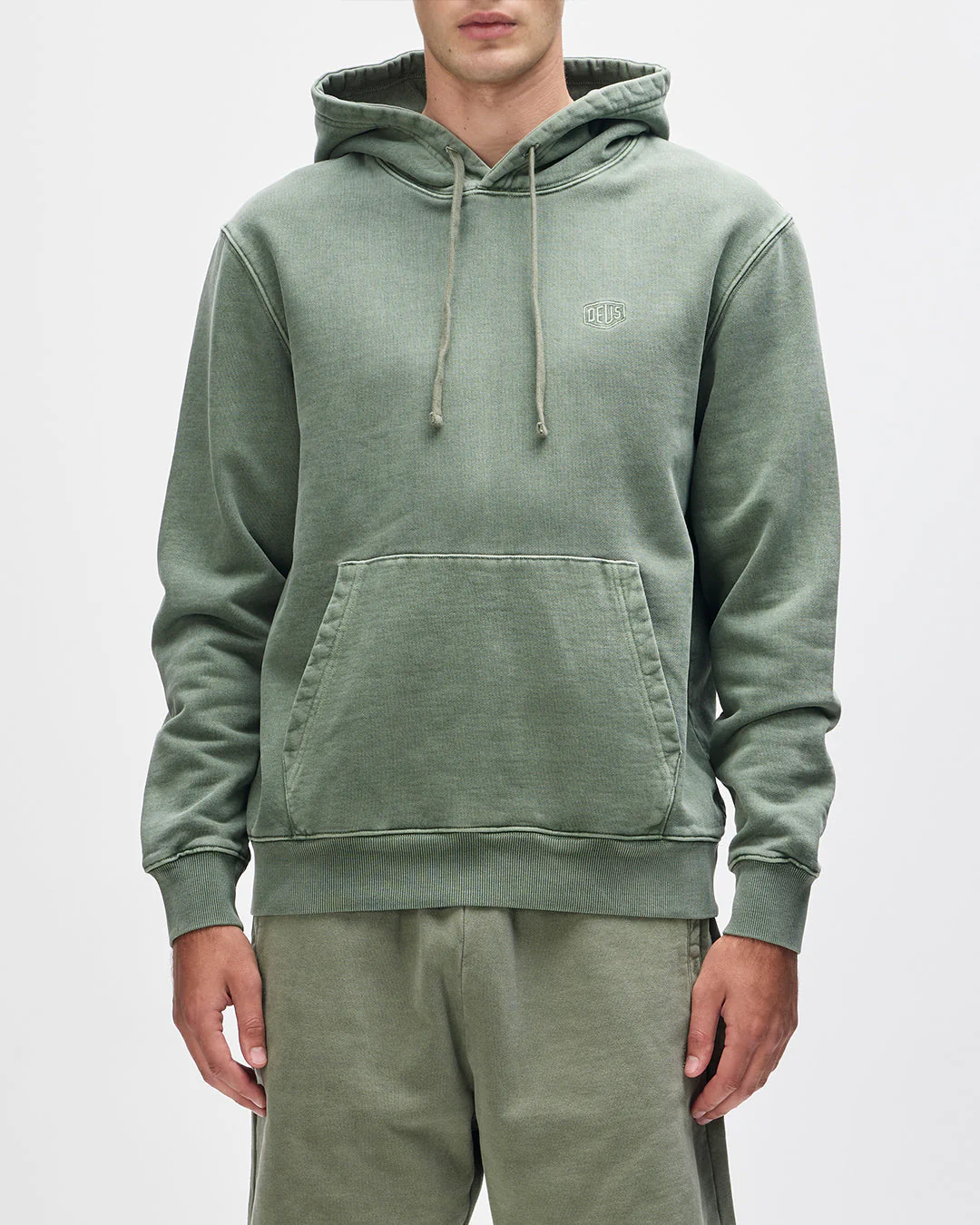 Shield Garment Dyed Hoodie - Cypress Green