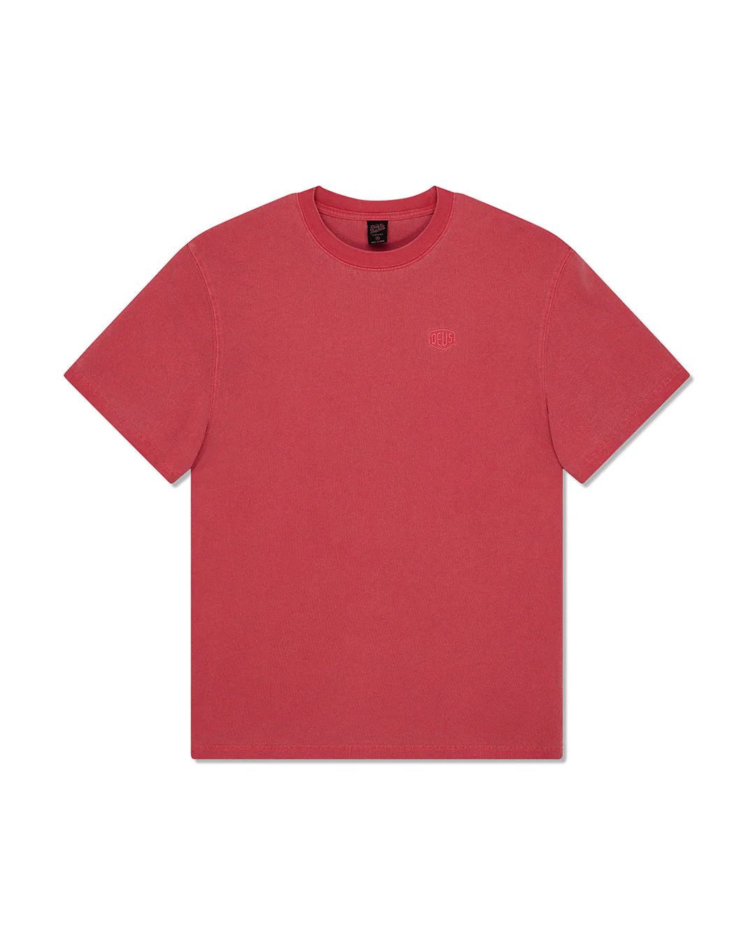 Shield Garment Dyed Tee - Lava Falls Red