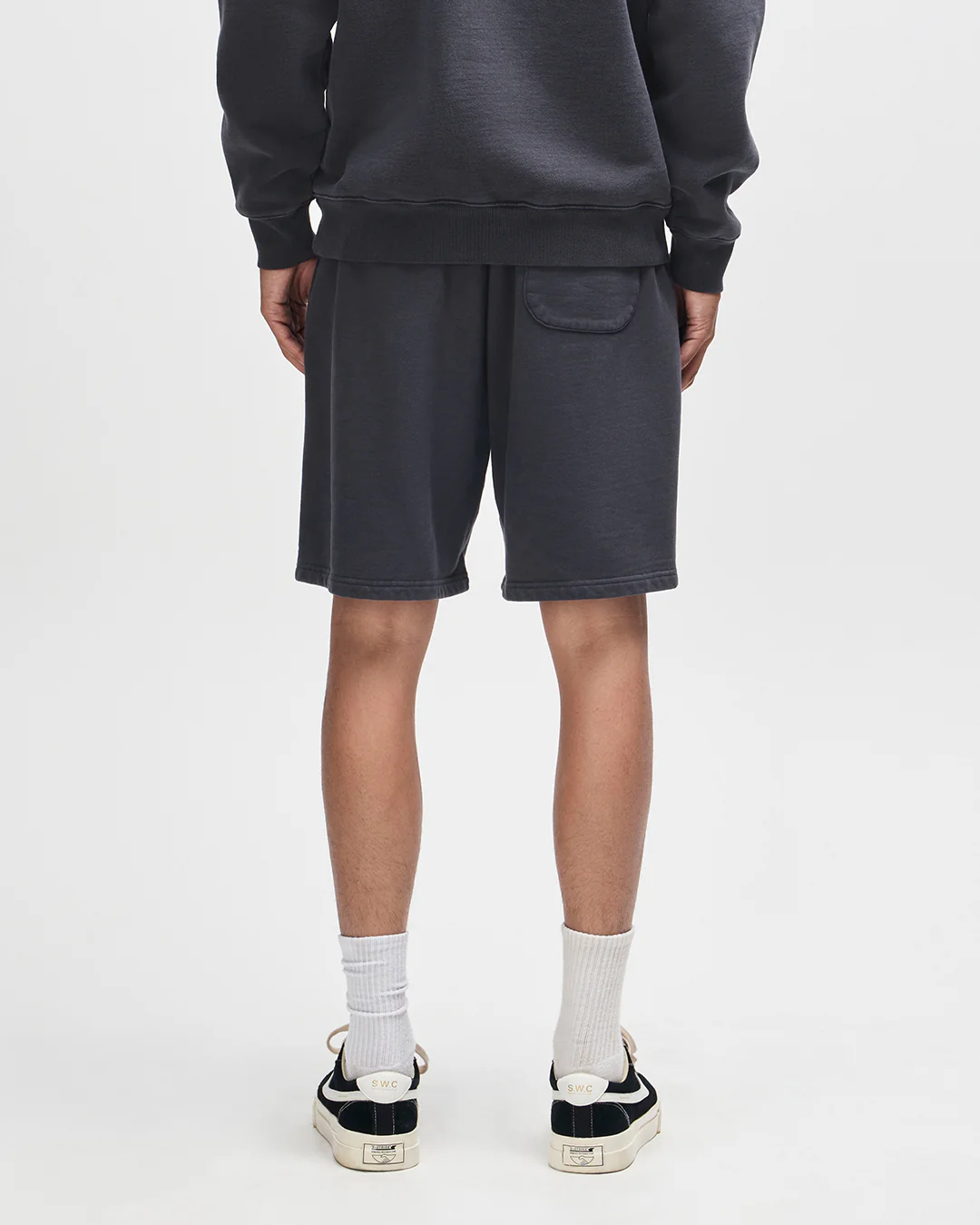 Shield Garment Dyed Track Short - Black - Image 2