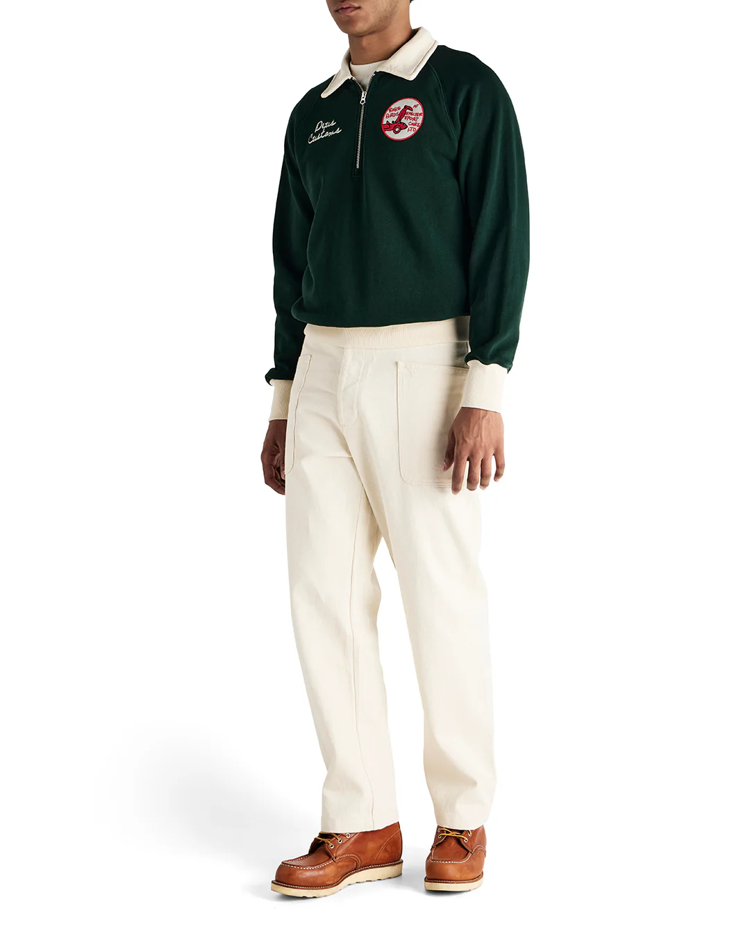 Specter Zip Sweat - Racing Green - Image 3