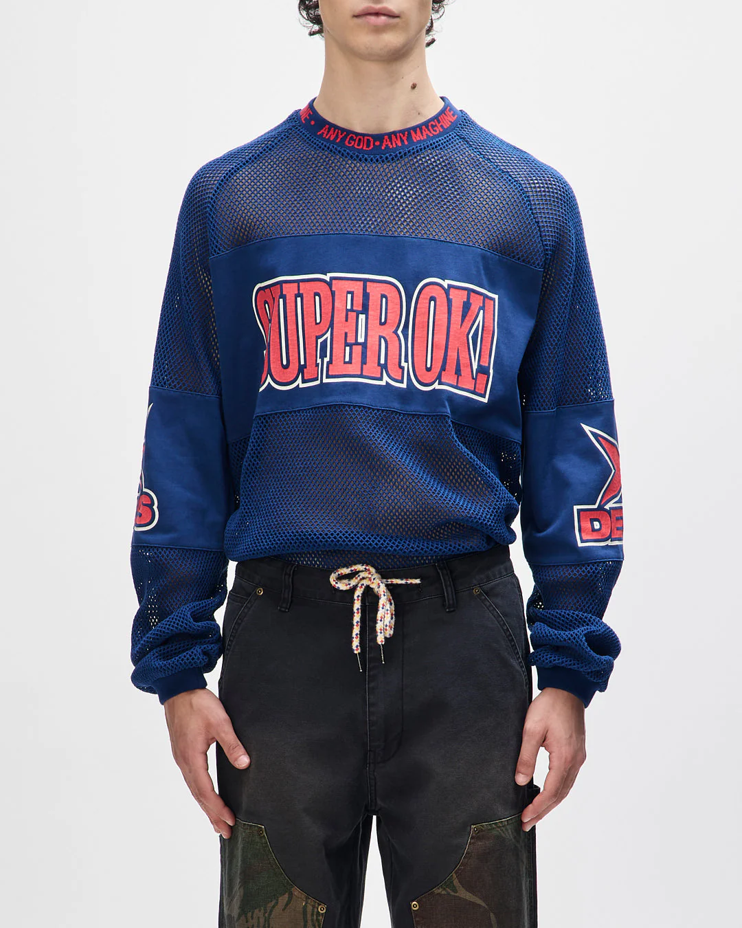 Staff Party Moto Jersey - Navy Peony