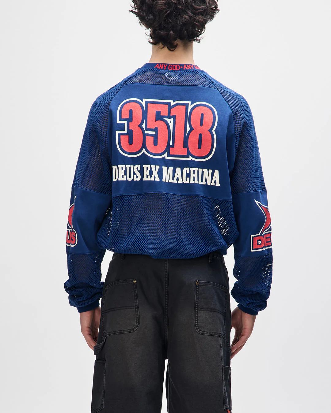 Staff Party Moto Jersey - Navy Peony - Image 3