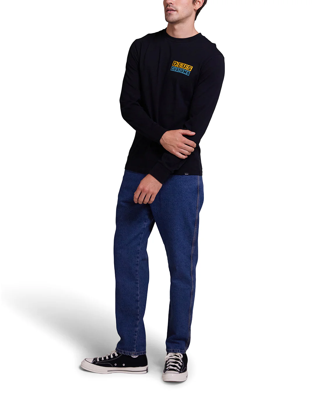 Tictac Long Sleeve Tee - Black - Image 4