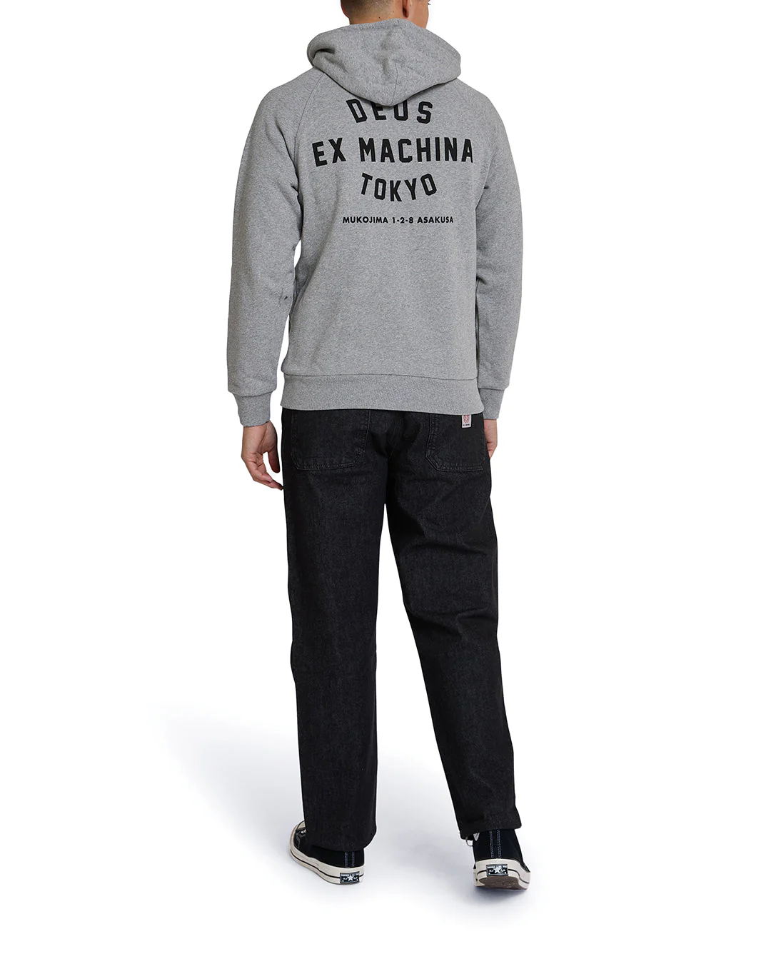 Tokyo Address Hoodie - Grey Marle - Image 2