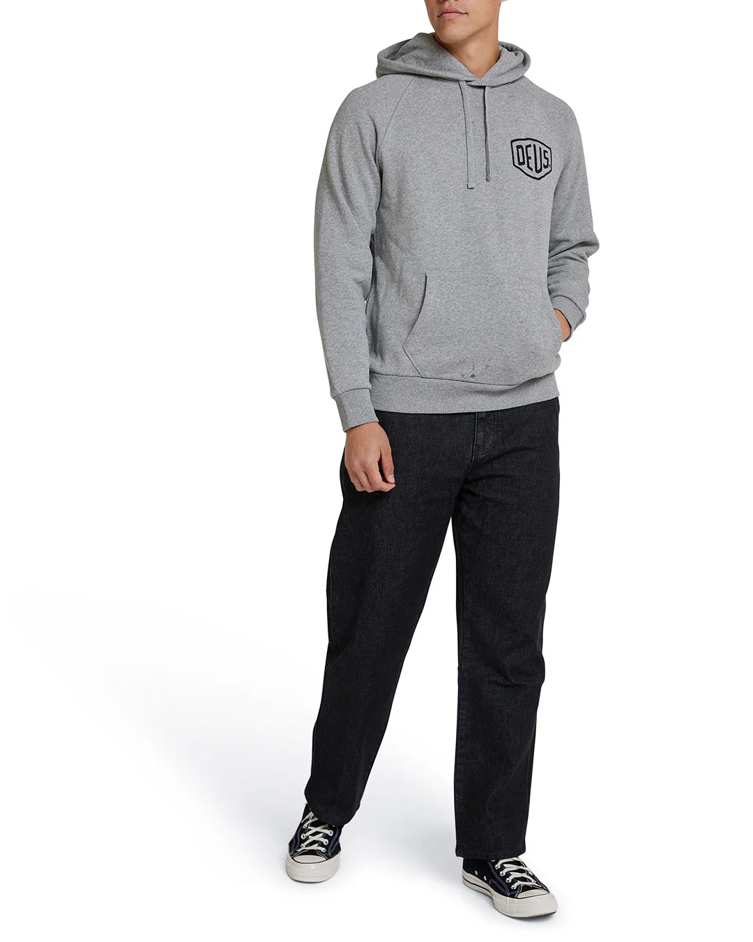 Tokyo Address Hoodie - Grey Marle - Image 3